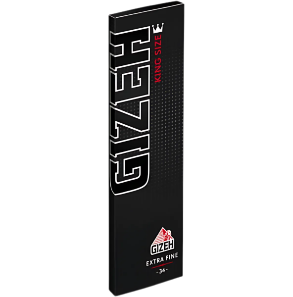 GIZEH - Black King Size (34 Blatt)